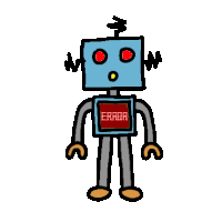 Robot Confused Sticker - Robot Confused Complicated Stickers