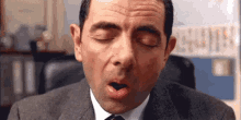 Dozing Off At Work GIF - Mr Bean Rowan Atkinson Sleeping GIFs