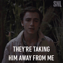 Theyre Taking Him Away From Me Timothée Chalamet GIF - Theyre Taking Him Away From Me Timothée Chalamet Tiny Horse GIFs