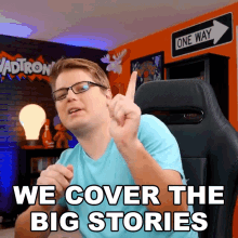 We Cover The Big Stories Chad Bergström GIF - We Cover The Big Stories Chad Bergström Chadtronic GIFs