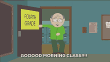 Gooood Morning Class Mr Garrison GIF - Gooood Morning Class Mr Garrison South Park GIFs