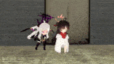 a cartoon of a girl standing next to another girl with the words not the playful written on the bottom
