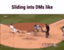 sliding dms baseball