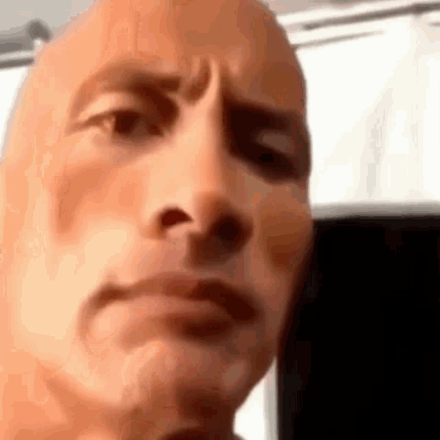 The Rock Eyebrow rise sus face