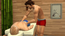 Avengers Sims Massaged By Tony Stark GIF