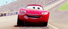 Cars Lightning Mcqueen GIF - Cars Lightning Mcqueen I Thought You Said Youd Never Come Back GIFs