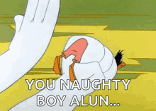 Daffy Duck Spank GIF - Daffy Duck Spank You Naughty Boy GIFs