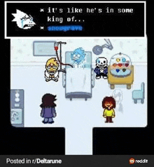 it 's like he 's in some king of ...