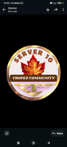 a screenshot of a server 10 tropez community