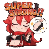 Red Hood Super Strong Sticker - Red Hood Super Strong Goddess Of Victory Stickers
