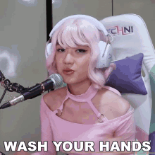 Wash Your Hands Manic Pixie Dani GIF - Wash Your Hands Manic Pixie Dani Maghugas Ng Kamay GIFs