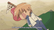 anime acchi kocchi heart stop blood