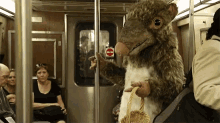 Rat Man Rat Costume GIF - Rat Man Rat Costume Train Ride GIFs