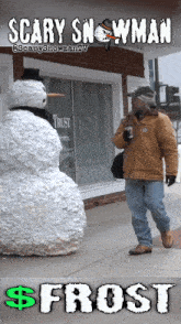 Scary Snowman Frost GIF - Scary Snowman Frost GIFs
