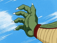 a close up of a hand with sharp claws