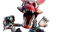 a cartoon character with a large mouth and teeth