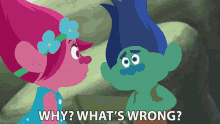 Why Whats Wrong Poppy GIF - Why Whats Wrong Poppy Branch GIFs