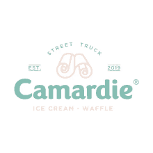camardie street truck ice cream logo waffle