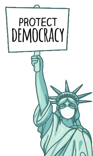 Remove Trump Protect Democracy Sticker - Remove Trump Protect Democracy Statue Of Liberty Stickers