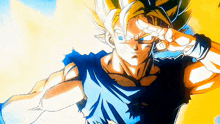 a close up of a cartoon character 's face with his hand on his forehead