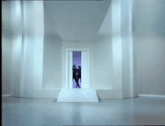 a man running in a hallway with the words i 've done it