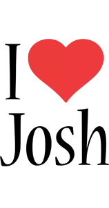 I Love Josh Heart Sticker - I Love Josh Heart Ily Stickers
