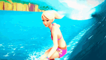 Barbie Surfing GIF