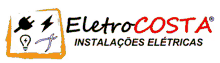 a logo for eletrocosta with a lightning bolt and a light bulb