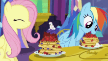 mlp my little pony pancakes strawberry whipped cream