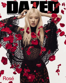 a woman on the cover of dazed magazine