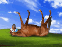 Horse Lying Down GIF - Horse Lying Down Running GIFs