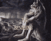 a painting of a man with the words " in the benigging "