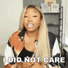 I Did Not Care Courtney Adanna GIF - I Did Not Care Courtney Adanna Courtreezy GIFs