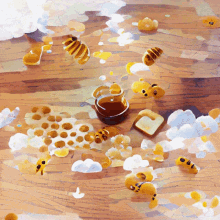 honey bees virtualdream ai art nft