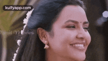 happy looking at someone turning head cute smiling face priya anand