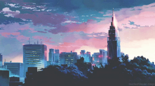 Anime City Skyline Wallpapers  Top Free Anime City Skyline Backgrounds   WallpaperAccess