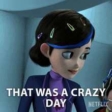 That Was A Crazy Day Claire Nuñez GIF - That Was A Crazy Day Claire Nuñez Trollhunters Tales Of Arcadia GIFs