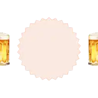 a sign that says anyone up for beer with two mugs of beer