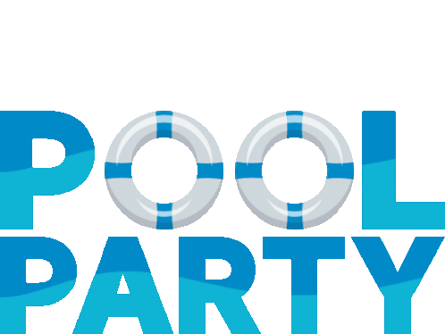 Pool Party Summer Fun Sticker