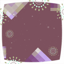 a drawing of a purple background with arabic writing on it