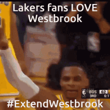 Lakers Westbrook GIF - Lakers Westbrook Extend Westbrook GIFs