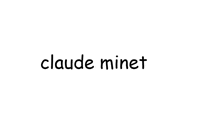 a black and white logo for claude minet on a white background