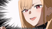 a cartoon of a girl with the words " i make my move as soon as it comes to mind "