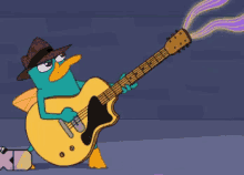 Guitar GIF - Guitar Phineas And Ferb Perry The Platipus GIFs