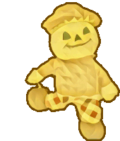 a cartoon drawing of a gingerbread man wearing a hat