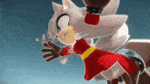 shadow the hedgehog is wearing a red dress