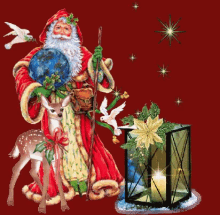 Saint Nicholas Santa Claus GIF - Saint Nicholas Santa Claus Christmas Candle GIFs