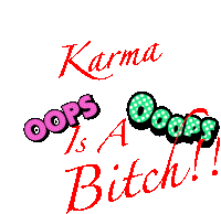Karma Is Sticker - Karma Is Bitch Stickers