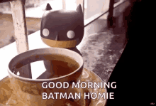 Batman Good Morning GIF - Batman Good Morning Coffee GIFs
