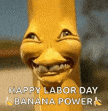 Pencil Banana GIF - Pencil Banana H Appy Labor Day GIFs